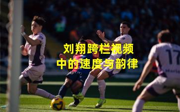  刘翔跨栏视频中的速度与韵律